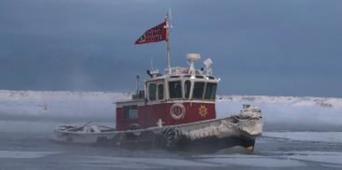 icebreaker tug A picture depicting boating services